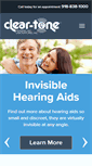 Mobile Screenshot of cleartonehearingaids.com